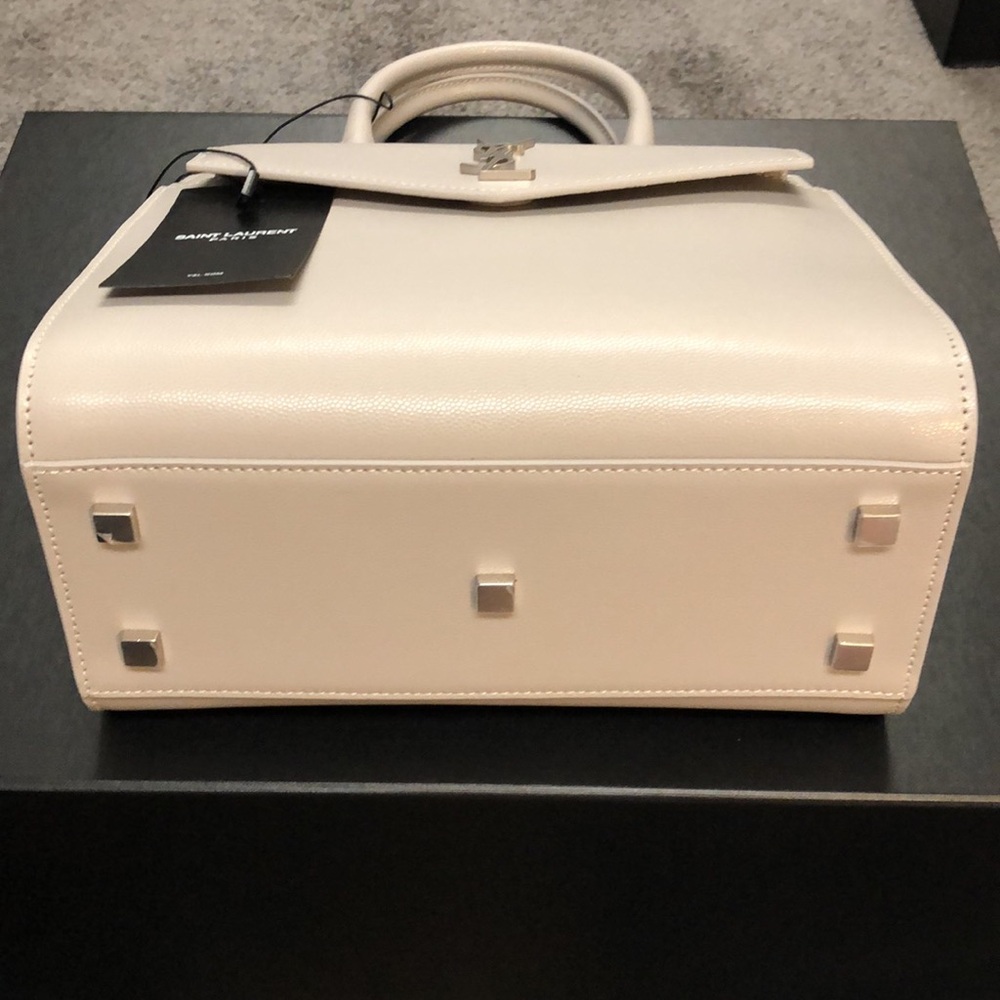 Women’s YSL grey leather tote bag - Picture 2 of 11
